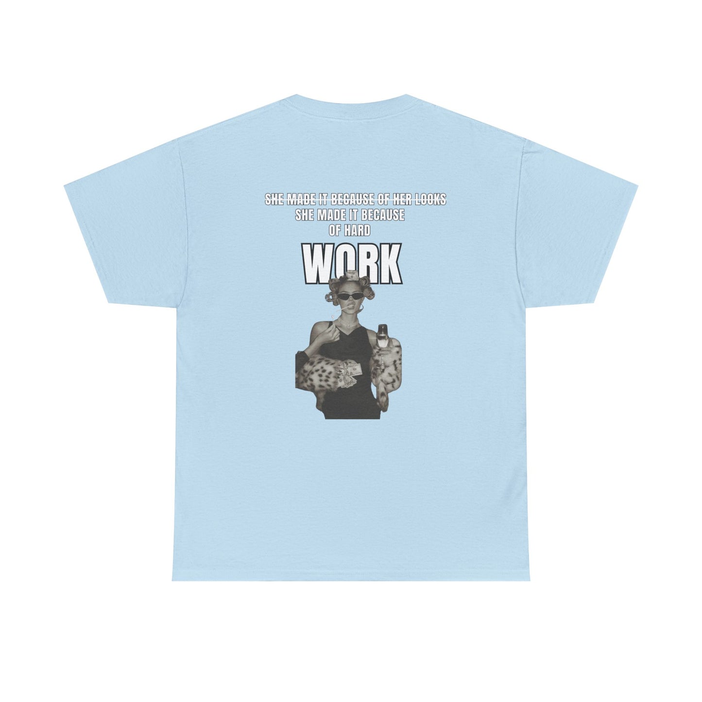 Work Vintage Photo Graphic Tee — Retro Hustle Statement T-Shirt