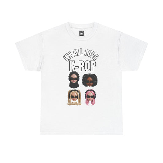 K-Pop Fans Graphic Tee – "We All Love K-POP"