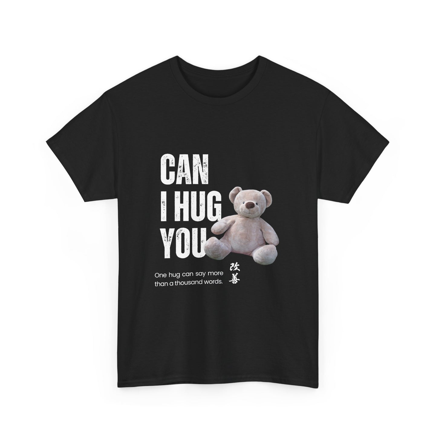 Comfortable Unisex Tee - "Can I Hug You?" Bear Design