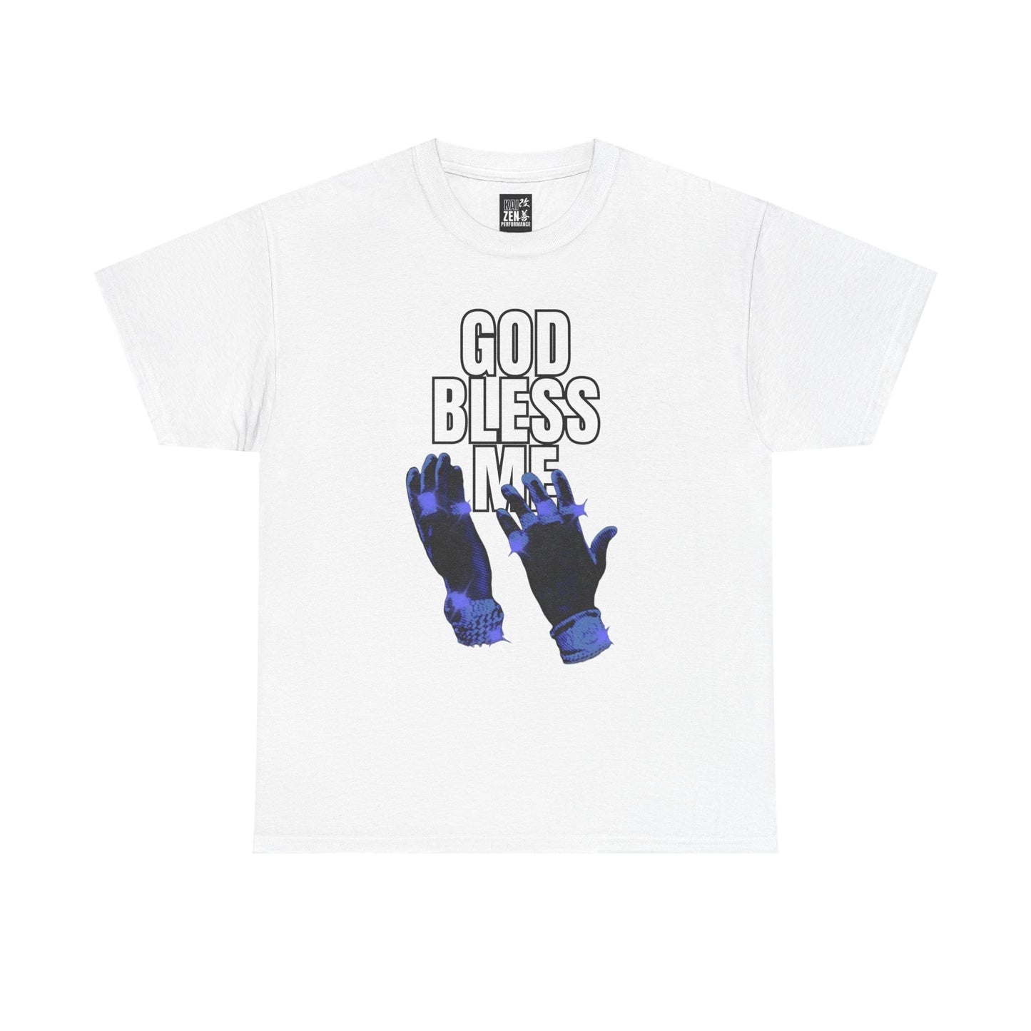 God Bless Me T-Shirt — Religious Graphic Tee with Praying Hands