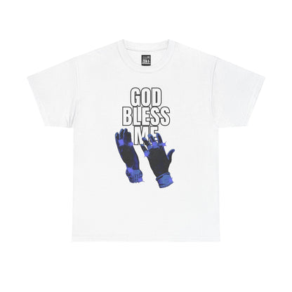 God Bless Me T-Shirt — Religious Graphic Tee with Praying Hands