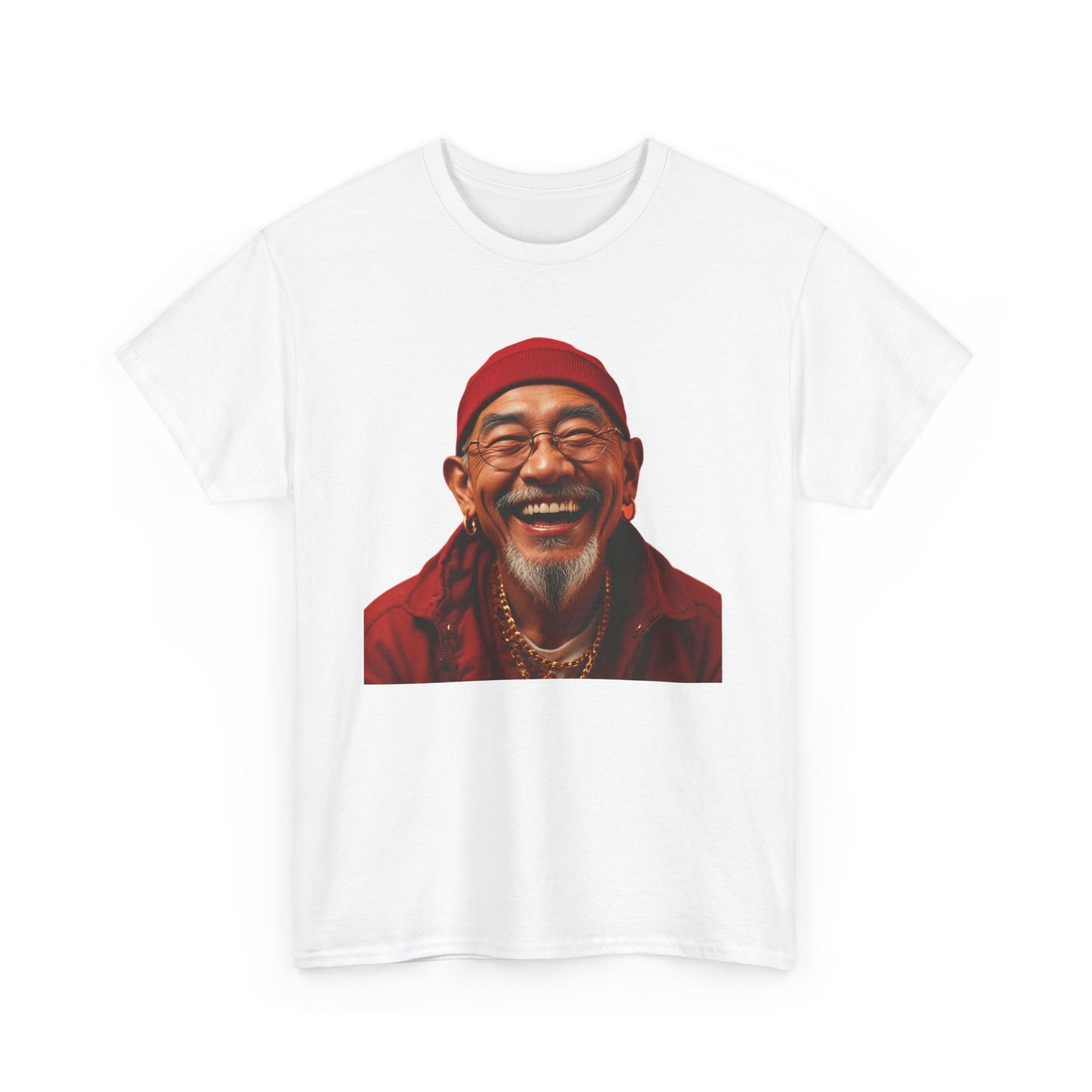 Smiling hiphop sensei Unisex Heavy Cotton Tee