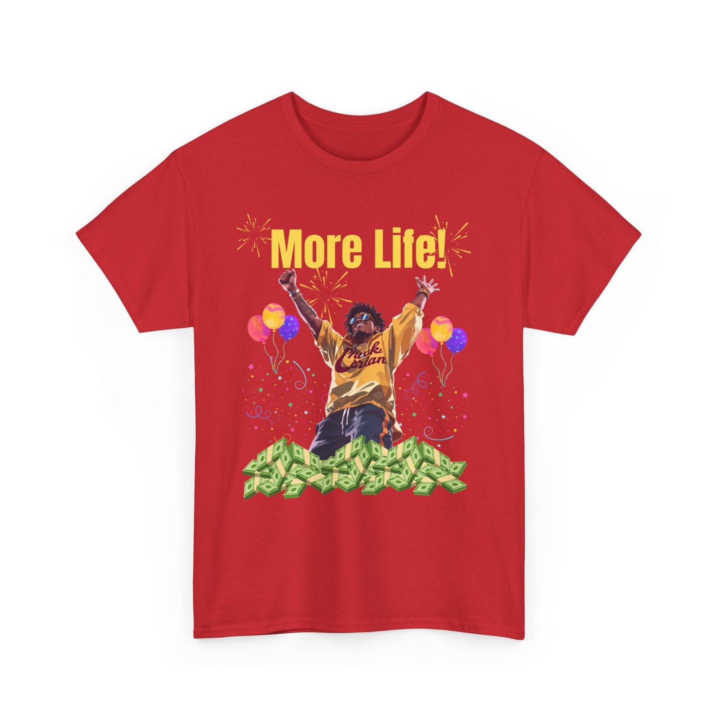 More Life Unisex Heavy Cotton Tee - Celebrate Success and Joyful Occasions