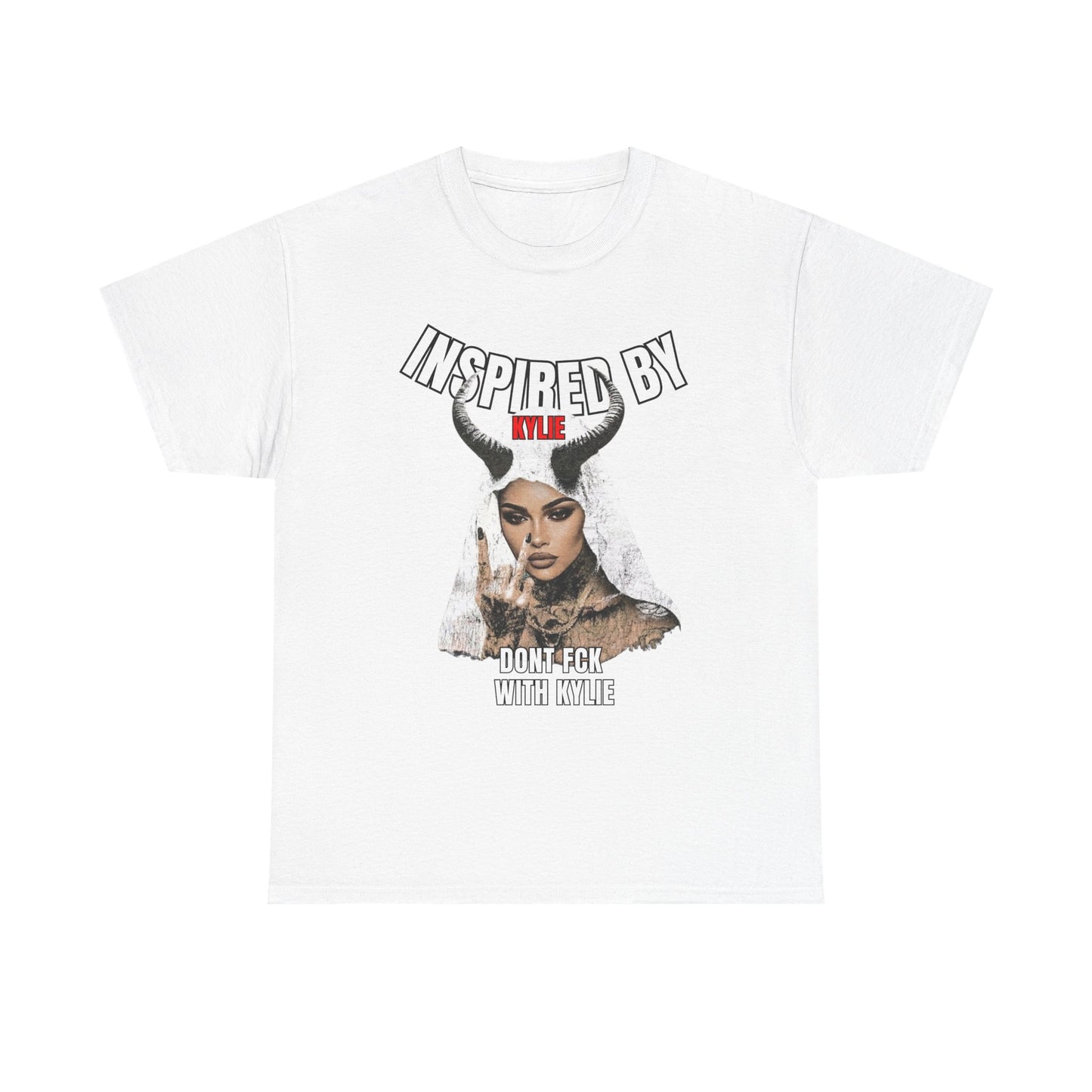 Graphic Tee — "Inspired by the" Horned Portrait Design
