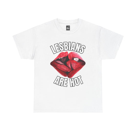 Lesbians Are Hot Tee — Red Lips sexy T-Shirt