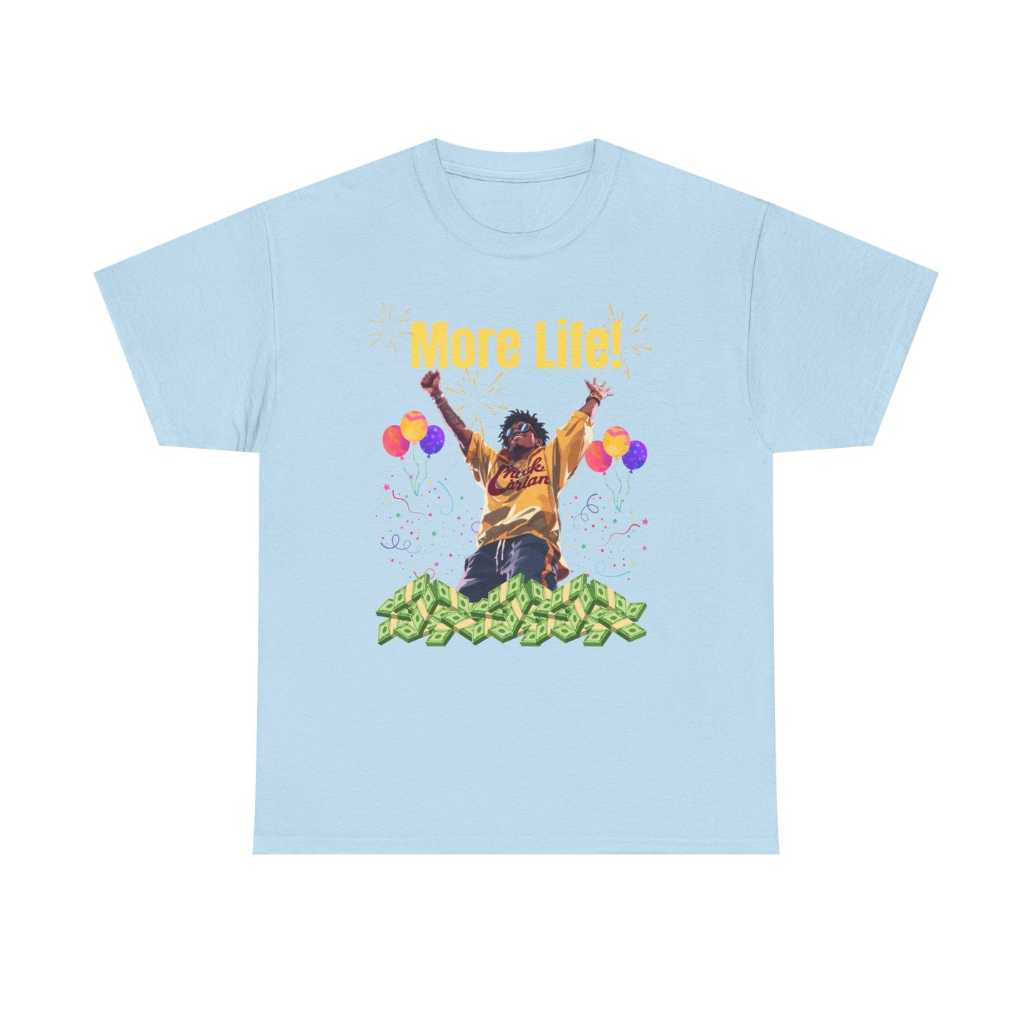 More Life Unisex Heavy Cotton Tee - Celebrate Success and Joyful Occasions