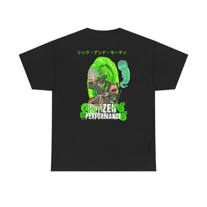 Rick and Morty samurai fighting Spirit Tee