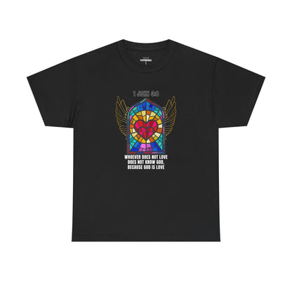 Vibrant  Religion Stained Glass Tee,