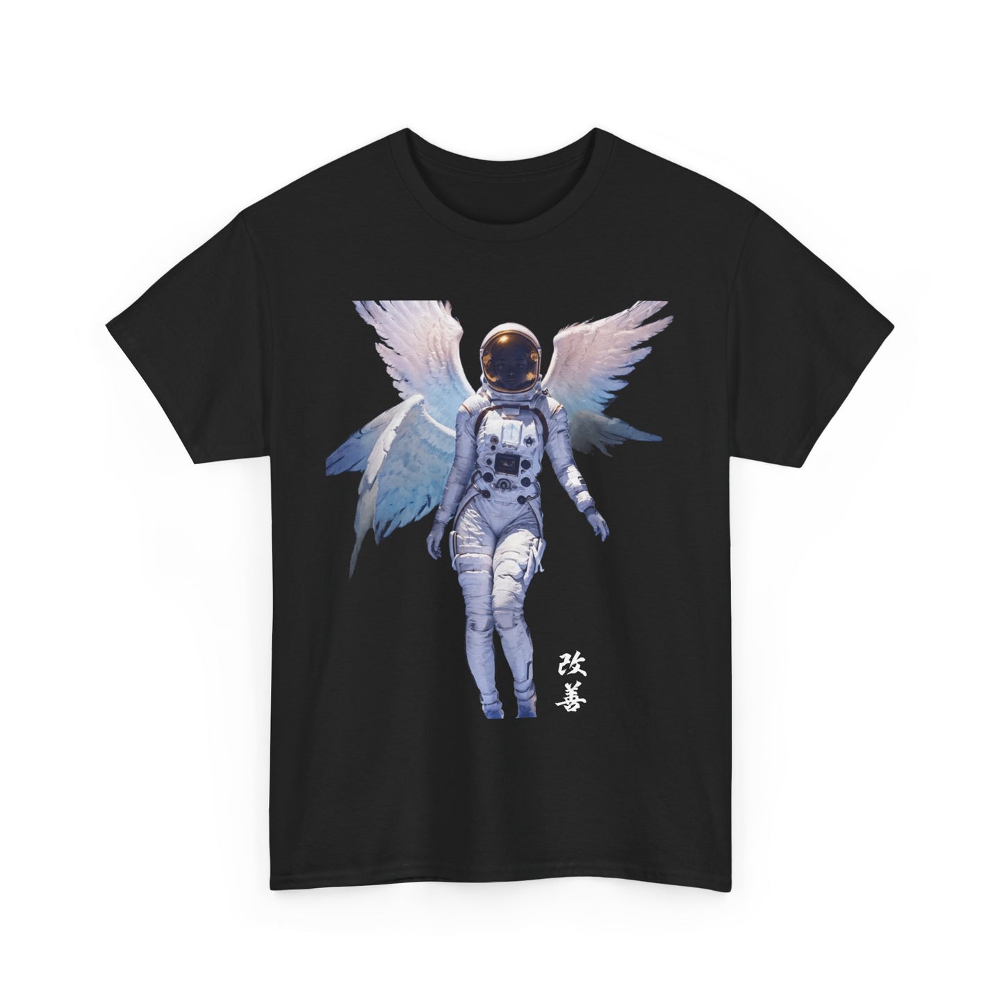 Cosmic Astronaut with wings Unisex Heavy Cotton Tee