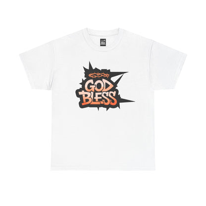 God Bless Graphic Tee — Faith-Inspired Urban Streetwear T-Shirt