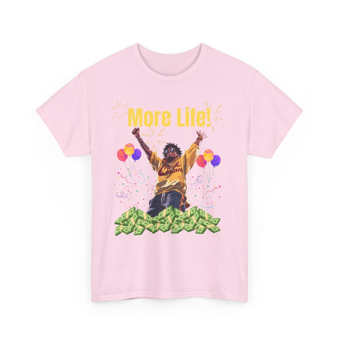More Life Unisex Heavy Cotton Tee - Celebrate Success and Joyful Occasions