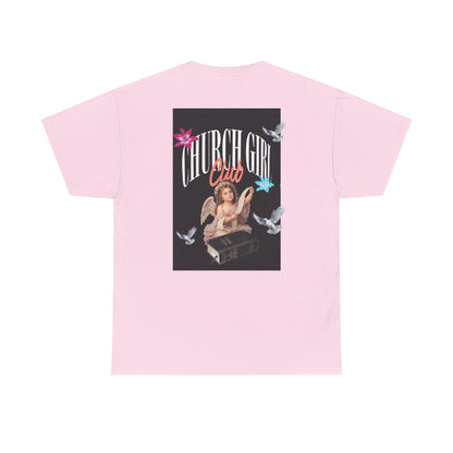 'Church Girl Club' Vintage Angel Graphic Tee