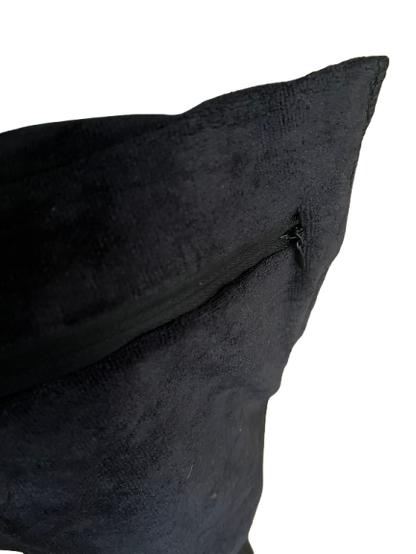 Gymhanddoek met een handige ritsvak! zwart