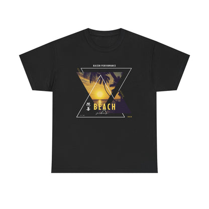 Sunset Beach Vibes Unisex Heavy Cotton Tee