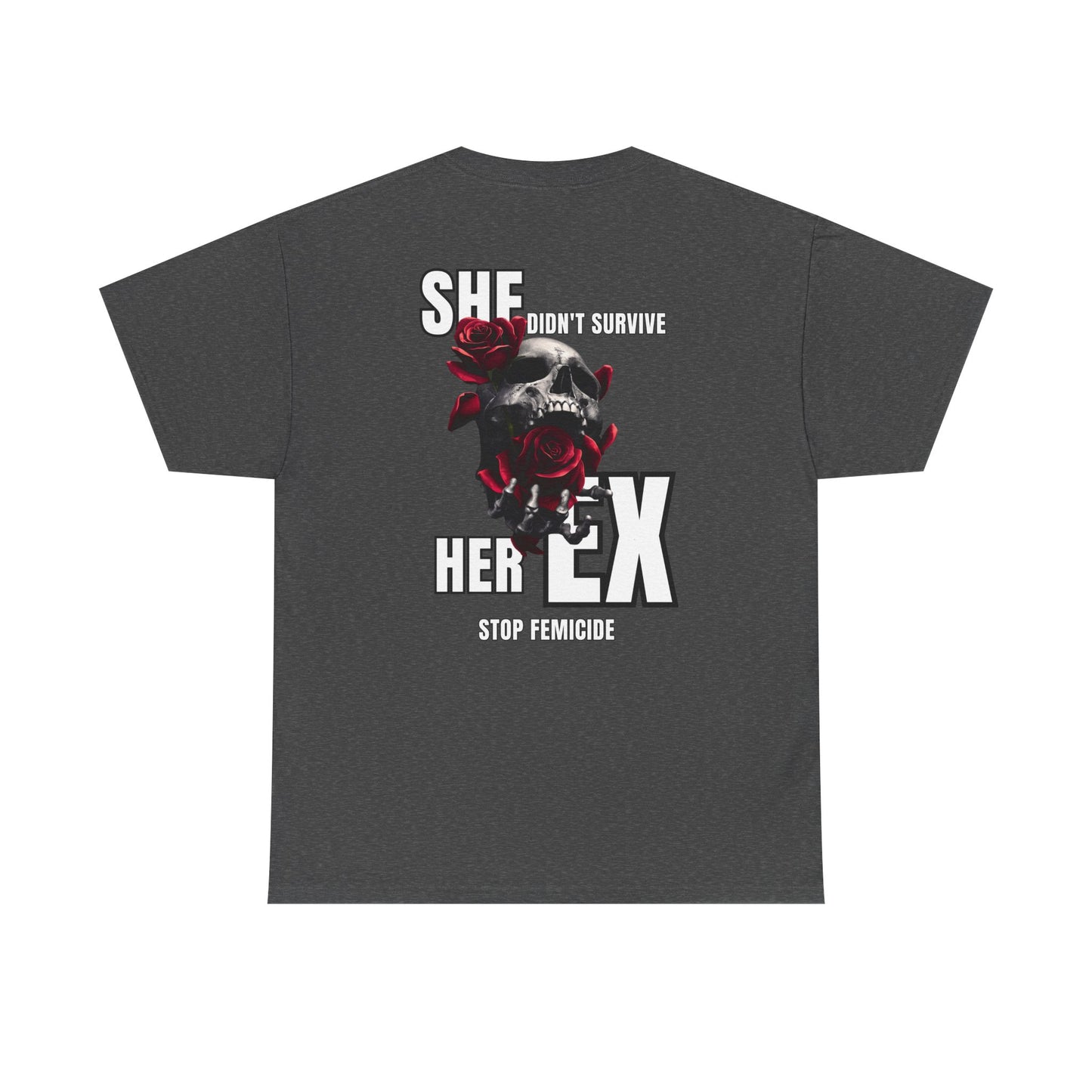 Skull & Rose 'She survived For Her Ex' Graphic Tee