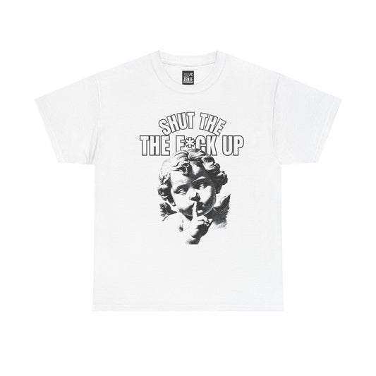 Shh Angel Graphic Tee — "Shut The F*ck Up" Vintage Cherub Shirt