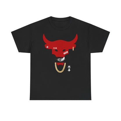 Bold Graphic Heavy Cotton Tee – Unique Streetwear Style with Eye-Catching Design