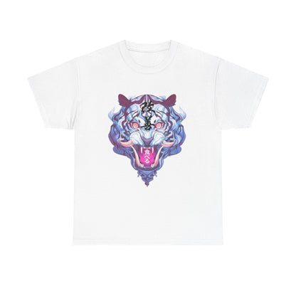 Bold Tiger Graphic Unisex Heavy Cotton Tee - Streetwear Style