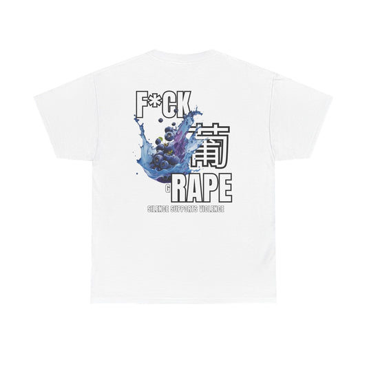 Graphic Tee — "F*CK RAPE" Anti-Violence Statement Shirt
