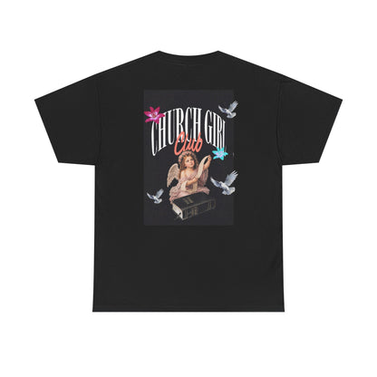 'Church Girl Club' Vintage Angel Graphic Tee