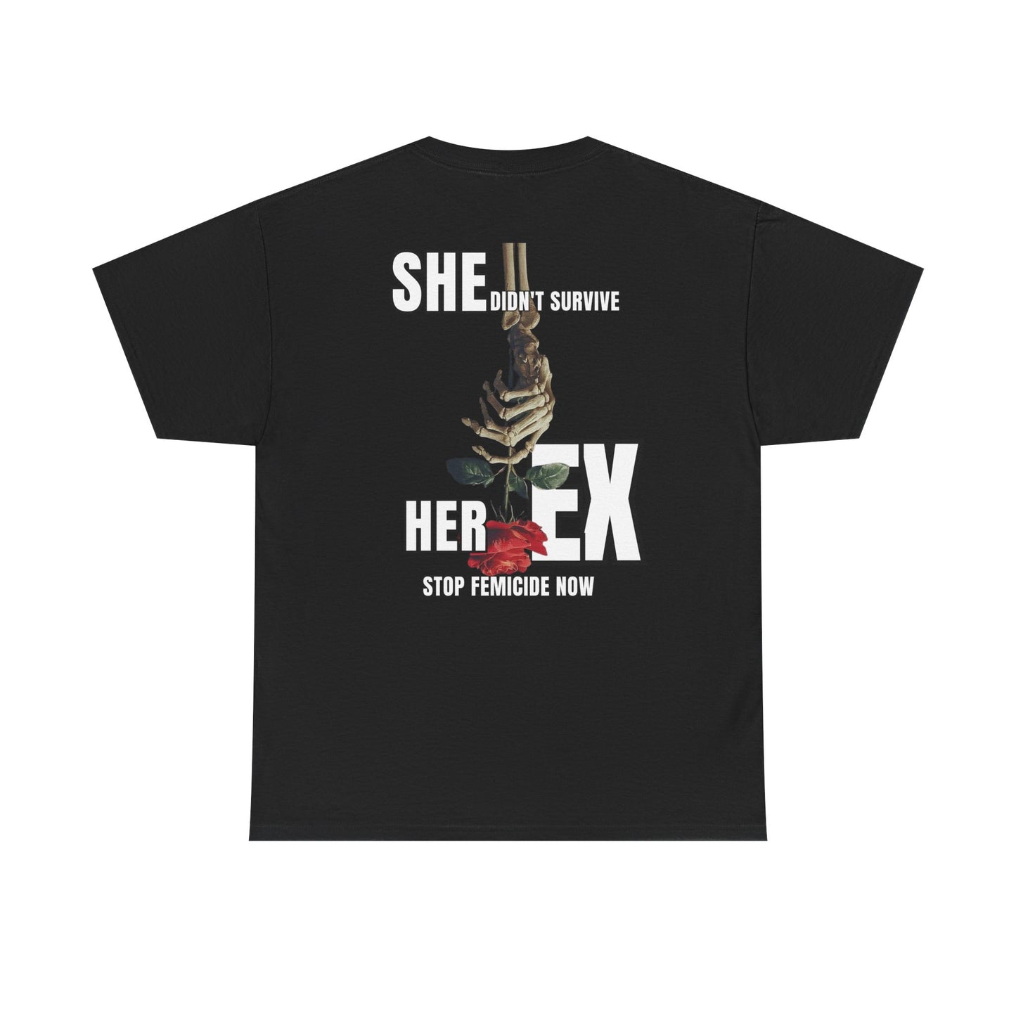 T-Shirt — "She Left Her Ex" Floral Graphic Tee