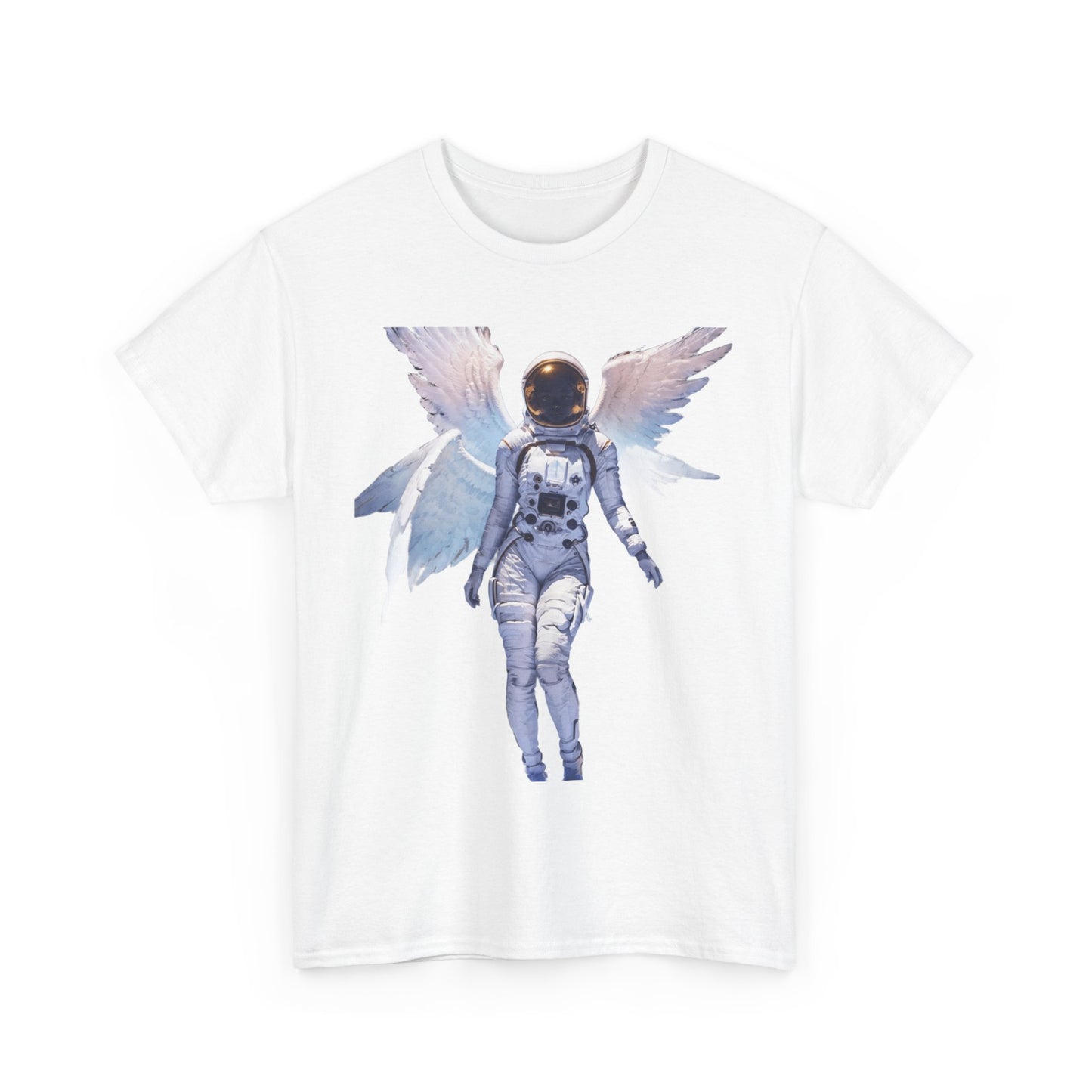 Cosmic Astronaut with wings Unisex Heavy Cotton Tee