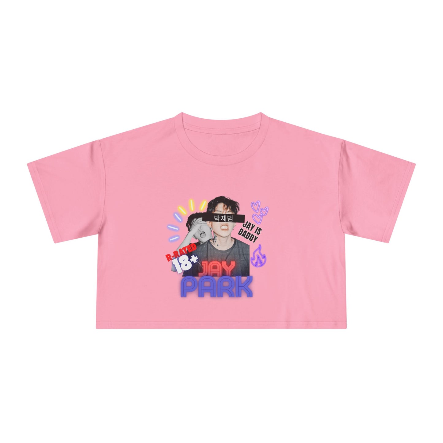Trendy Women's Crop Tee with Jay Park Design - Perfect for Fans, Casual Wear, Birthdays, Concerts, Festivals
