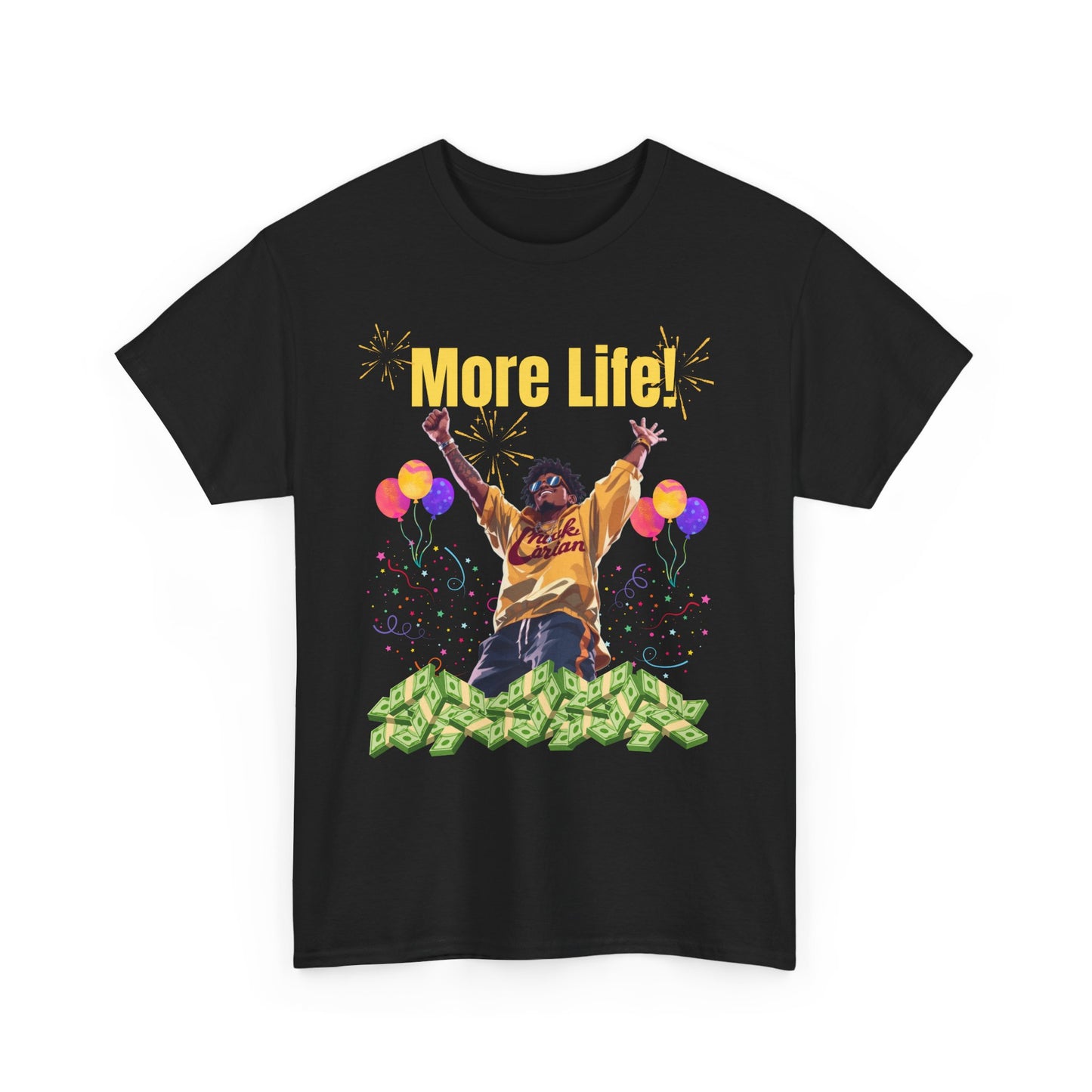 More Life Unisex Heavy Cotton Tee - Celebrate Success and Joyful Occasions