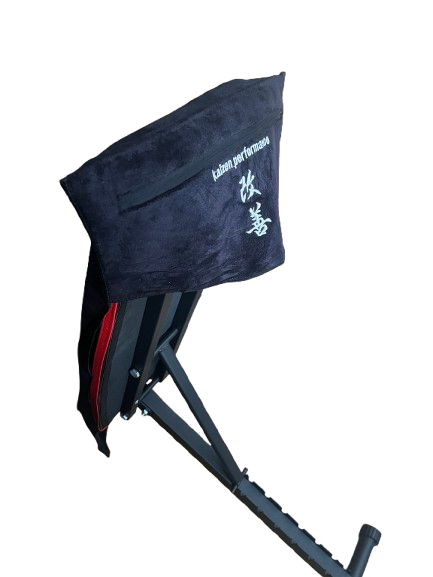 Gymhanddoek met een handige ritsvak! zwart