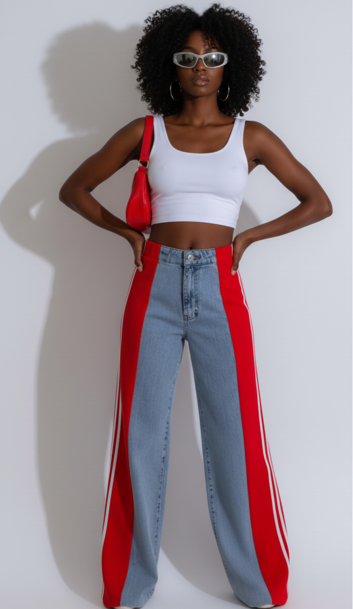 Sporty Streetwear Jeans