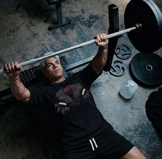 Black inner Demon Hands Graphic Tee — be a beast in the gym or in these streets
