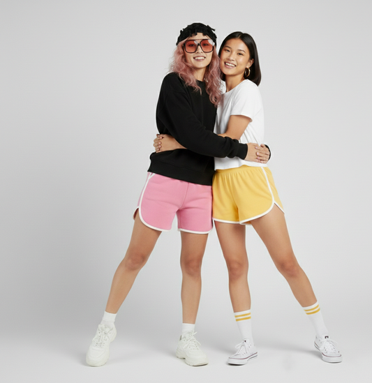 Bootyshorts pack yellow and pink