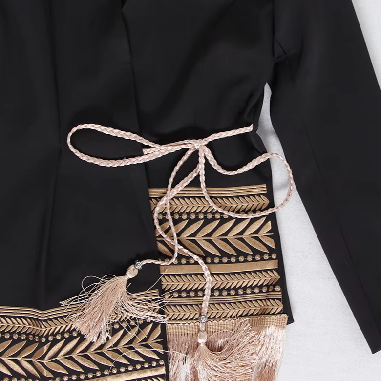 African-Inspired Blazer Elegance with Caribbean Soul