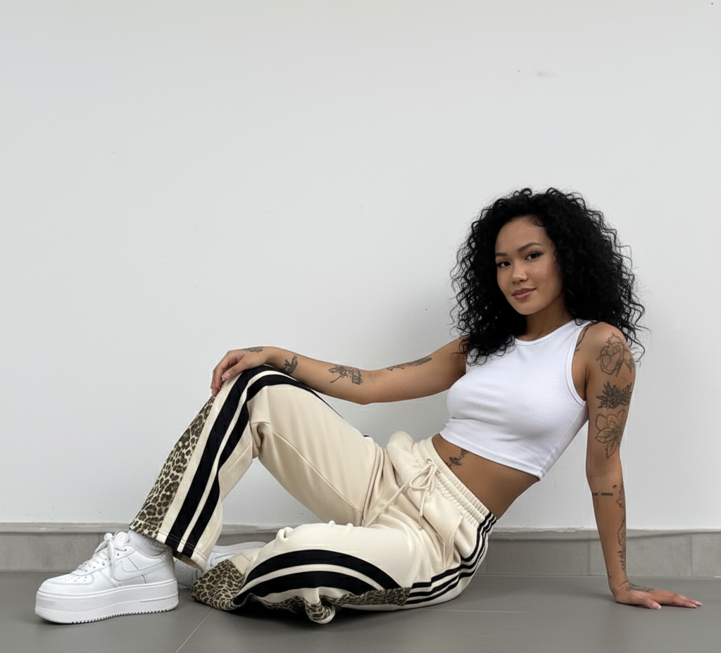 Kaizen animal print gym pants