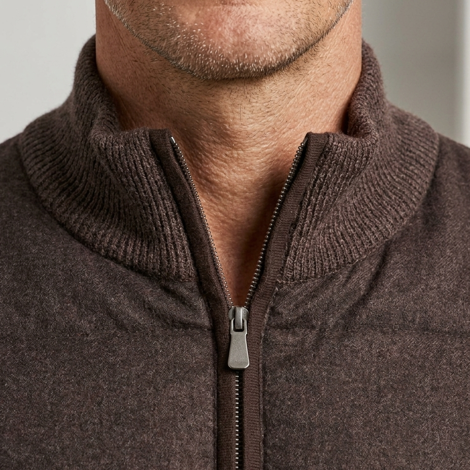 luxury Lightweight Slim Fit  Double Zipper Jacket