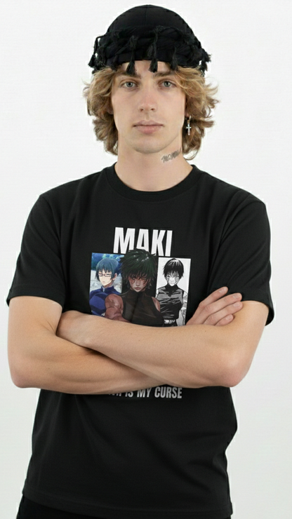Maki zenin tshirt from jjk 