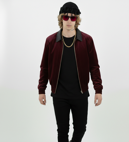 P.I.M.P Varsity Prince Jacket – Bordeaux