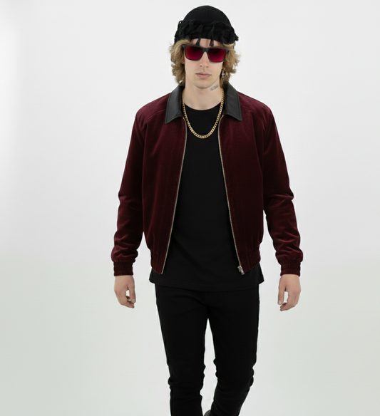 P.I.M.P Varsity Prince Jacket – Bordeaux