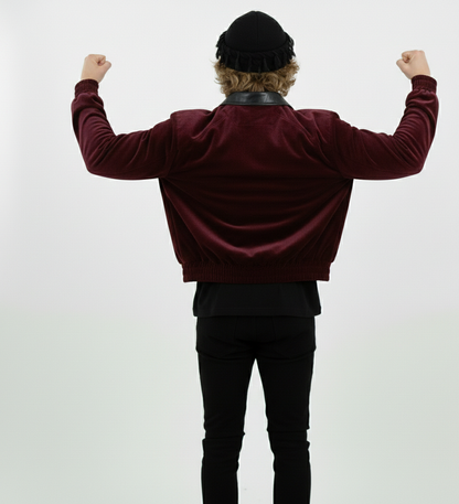 P.I.M.P Varsity Prince Jacket – Bordeaux