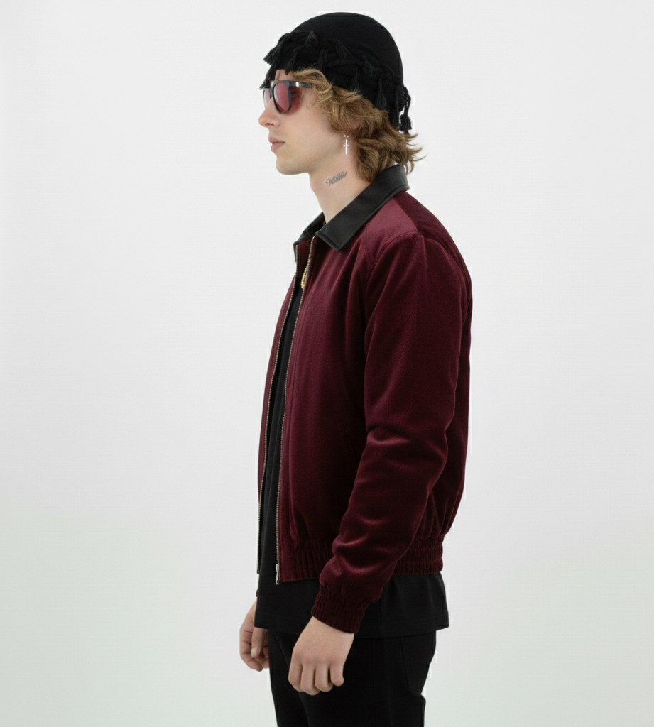 P.I.M.P Varsity Prince Jacket – Bordeaux