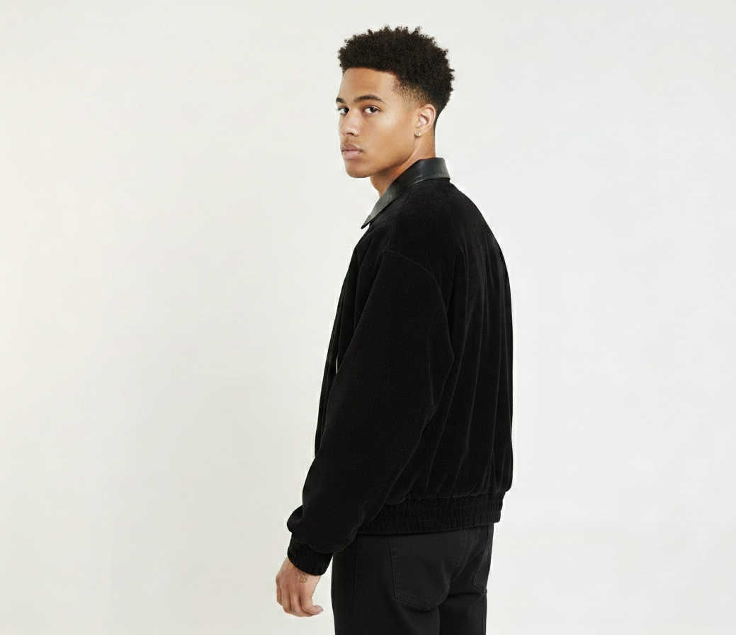 P.I.M.P Varsity Prince Jacket – Noir