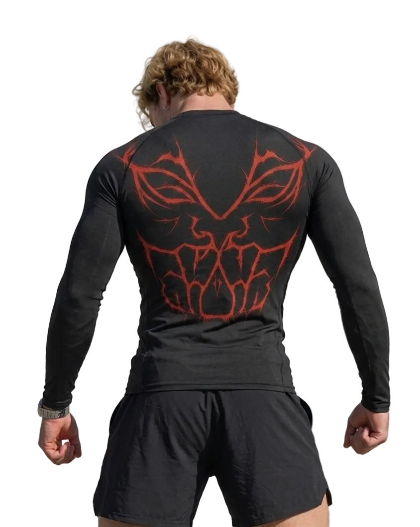 Demon Back Eclipse long sleeve compression shirt