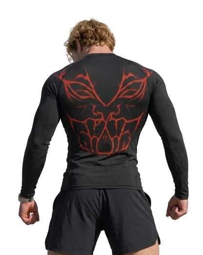 Demon Back Eclipse long sleeve compression shirt