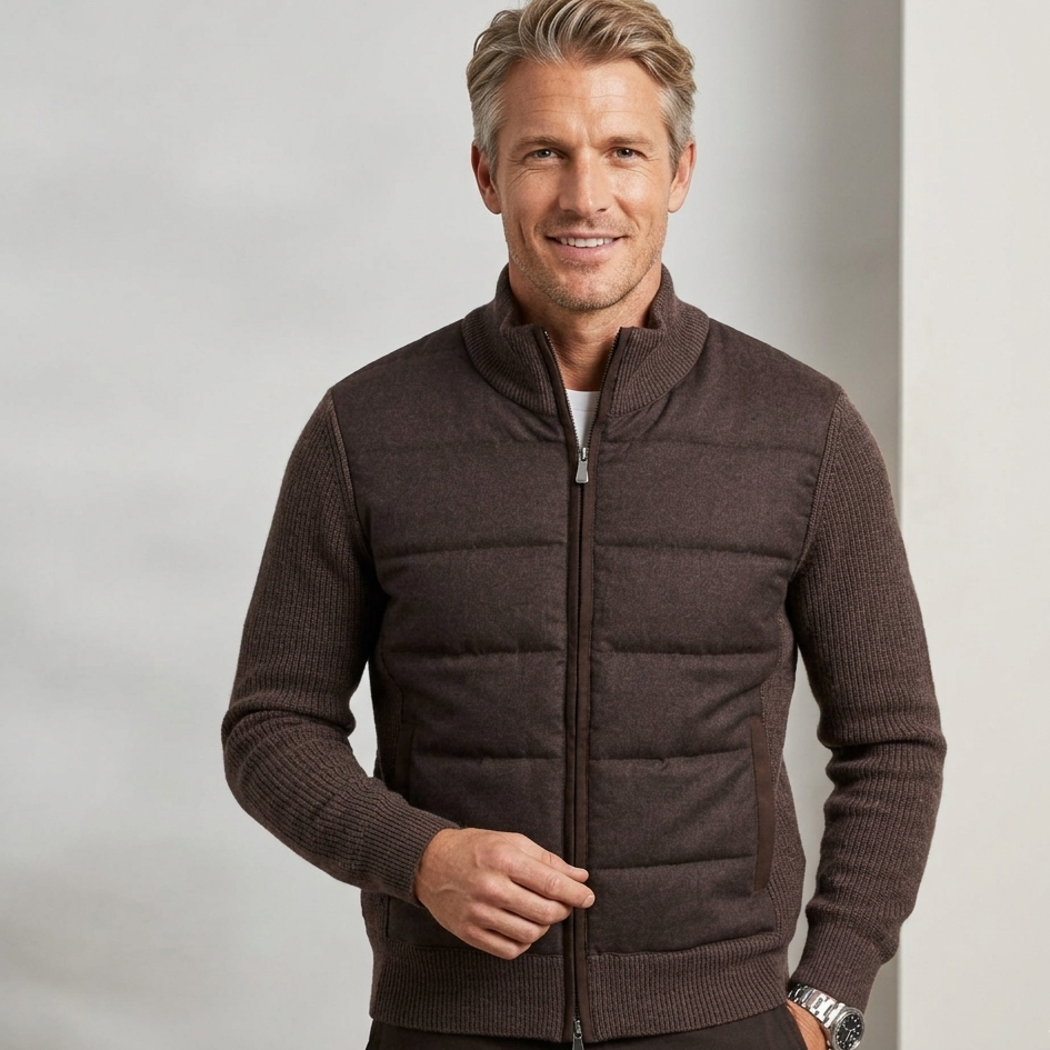 luxury Lightweight Slim Fit  Double Zipper Jacket