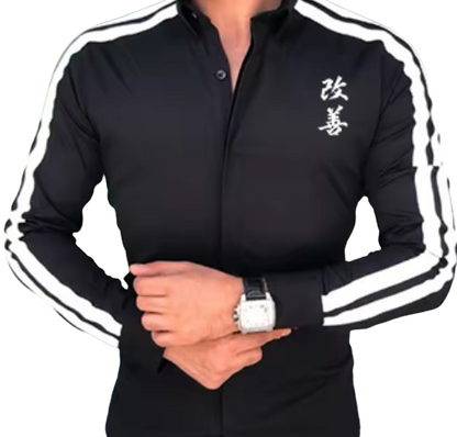 Black Kaizen Performance sportieve overhemd